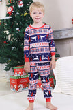 Pijamas de Natal Vermelho Winter Print Família