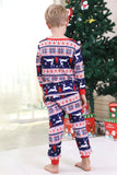 Pijamas de Natal Vermelho Winter Print Família