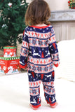 Pijamas de Natal Vermelho Winter Print Família