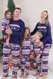 Pijamas de Natal Vermelho Winter Print Família