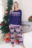 Pijamas de Natal Vermelho Winter Print Família