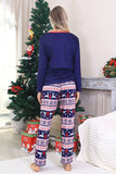 Pijamas de Natal Vermelho Winter Print Família
