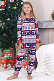 Pijamas de Natal Vermelho Winter Print Família