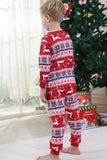 Pijamas de Natal Vermelho Winter Print Família