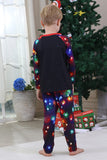 Navy Lights Tree Print Família Combinando Conjuntos de Pijamas de Natal