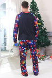 Navy Lights Tree Print Família Combinando Conjuntos de Pijamas de Natal