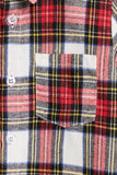 Red Plaid Long Sleeve Família Combinando Camisas de Natal