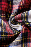 Red Plaid Long Sleeve Família Combinando Camisas de Natal