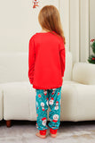 Vermelho Feliz Natal Papai Noel Print Família Combinando Pijamas
