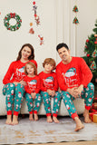 Vermelho Feliz Natal Papai Noel Print Família Combinando Pijamas