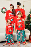 Vermelho Feliz Natal Papai Noel Print Família Combinando Pijamas