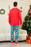 Vermelho Feliz Natal Papai Noel Print Família Combinando Pijamas