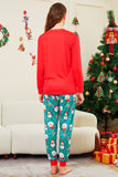 Vermelho Feliz Natal Papai Noel Print Família Combinando Pijamas