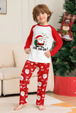 Papai Noel vermelho Print Natal Família Combinando Pijamas