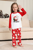 Papai Noel vermelho Print Natal Família Combinando Pijamas