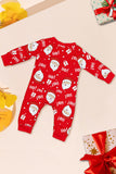 Papai Noel vermelho Print Natal Família Combinando Pijamas