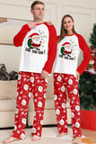 Papai Noel vermelho Print Natal Família Combinando Pijamas