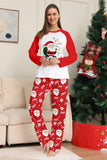 Papai Noel vermelho Print Natal Família Combinando Pijamas