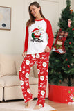 Papai Noel vermelho Print Natal Família Combinando Pijamas
