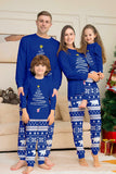 Árvore de impressão vermelha Manga longa Natal Família combinando pijamas