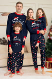 Marinha Feliz Natal Impressão Família Combinando Pijamas set