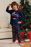 Marinha Feliz Natal Impressão Família Combinando Pijamas set