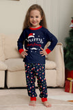 Marinha Feliz Natal Impressão Família Combinando Pijamas set