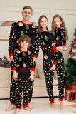 Natal aconchegante vermelho print família combinando conjunto de pijamas