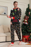 Natal aconchegante vermelho print família combinando conjunto de pijamas