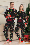 Natal aconchegante vermelho print família combinando conjunto de pijamas