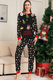 Natal aconchegante vermelho print família combinando conjunto de pijamas