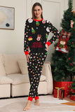 Natal aconchegante vermelho print família combinando conjunto de pijamas