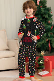 Natal aconchegante vermelho print família combinando conjunto de pijamas