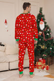 Natal aconchegante vermelho print família combinando conjunto de pijamas