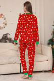 Natal aconchegante vermelho print família combinando conjunto de pijamas