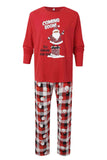 Red Plaid Boneco de Neve Print Natal Família Combinando Pijamas set
