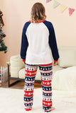 Conjuntos de Pijamas de Família com Estampado de Árvore de Natal Verde de 2 Peças