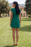 Vestido de Homecoming Bodycon Bodycon Amarelo de Decote Redondo com Flores 3D
