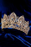 Concurso de Rainha do Baile de Cristal de Luxo Tiara Coroa Dourada