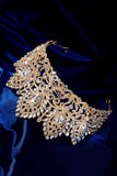 Concurso de Rainha do Baile de Cristal de Luxo Tiara Coroa Dourada