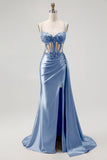 Vestido de Baile Longo com Alças Finas e Apliques em Champanhe