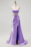 Vestido de Baile Longo com Alças Finas e Apliques em Champanhe