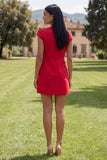 Vestido de Homecoming Bodycon Bodycon Amarelo de Decote Redondo com Flores 3D