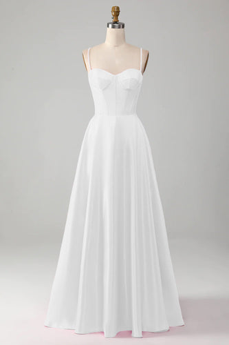 Espartilho branco simples vestido branco pequeno vestido branco