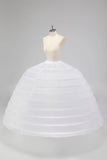 10 Hoop Tulle Ball Gown Petticoat Andar Comprimento Crinoline Underskirt para Vestido Quinceanera