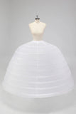 10 Hoop Tulle Ball Gown Petticoat Andar Comprimento Crinoline Underskirt para Vestido Quinceanera