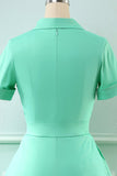 Vestido vintage de estilo retrô Scoop Blue