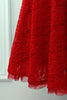 Carregar imagem no visualizador da galeria, Vestido formal de renda vermelha