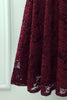 Carregar imagem no visualizador da galeria, Borgonha 3/4 mangas vestido formal