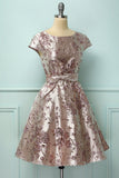 Floral vestido de cetim Flower